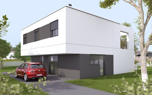 Prefab house - MODULOR : M2 - HORMIPRESA - eco-friendly / modular / contemporary