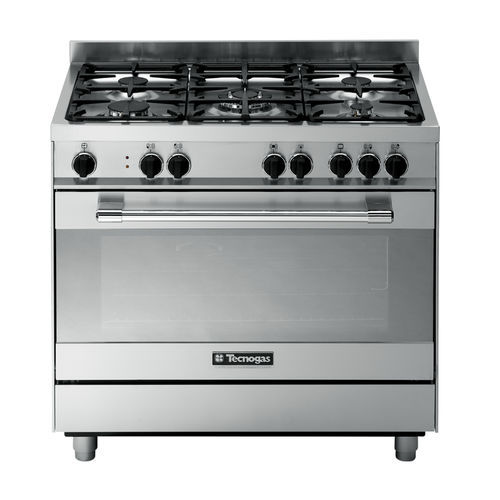 Gas range cooker - PT999XS - Tecno SpA - 4 burner / 1 oven / class A