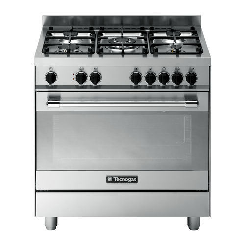 Gas range cooker - PTV898XS - Tecno SpA - electric / 5 burner / 1 oven