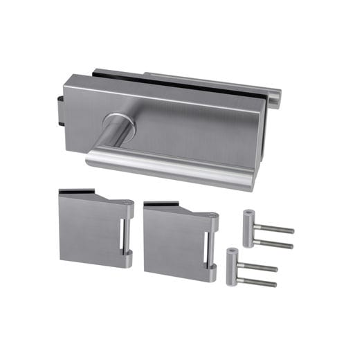 Mechanical lock - FABRICO L-FORM - Griffwerk GmbH - with handle / glass door / 1 point