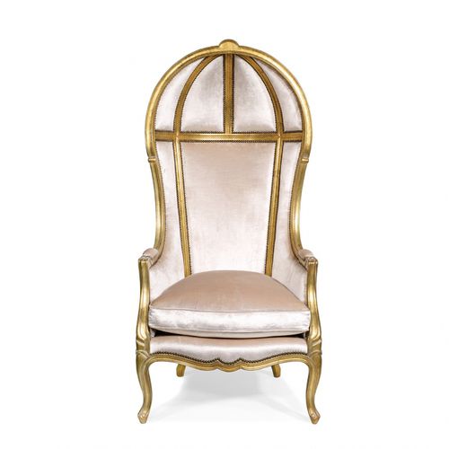 French Style Armchair BergÈre À Dome De Louis Xv Oficina Inglesa Leather Fabric Oak Dome De Style Louis Xv, White French Style Armchair
