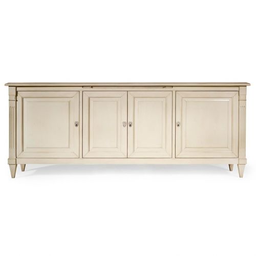 Traditional TV cabinet - MONS - Oficina Inglesa - custom / with shelves / 4 doors