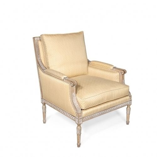 Louis XVI style armchair - VANPARYS - Oficina Inglesa - fabric / leather / oak