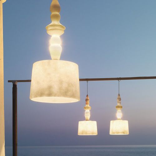 Pendant lamp - ALIBABIG  - KARMAN - fiberglass / contemporary / corded