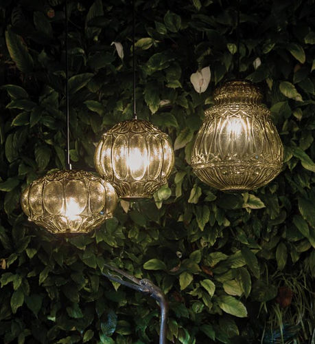 Pendant lamp - GINGER - KARMAN - glass / traditional / corded