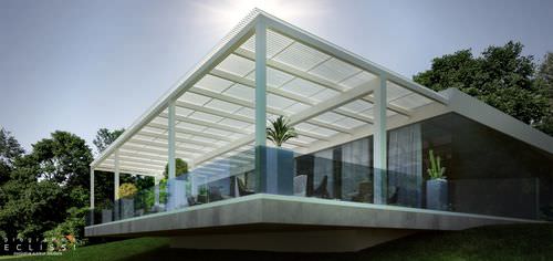 Aluminum solar shading - LONGWAY  - DIRELLO S.R.L - for roof / motorized rotating