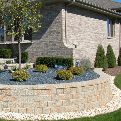 Solid concrete block - PISA2® - UNILOCK - for garden enclosures / for retaining walls / step