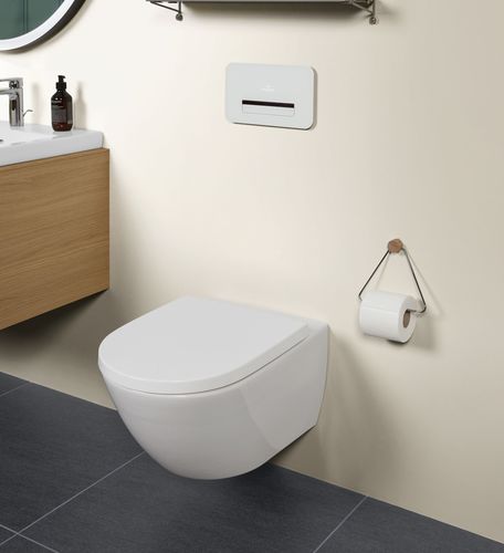 Wall-hung toilet - SUBWAY 3.0: 4670T0 - Villeroy & Boch - ceramic / oval / rimless