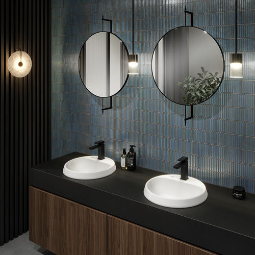Built-in washbasin - ARCHITECTURA - Villeroy & Boch - ceramic / round / 1-hole