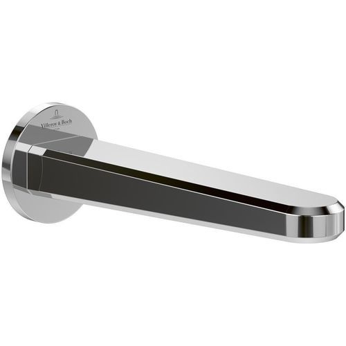 Metal bathtub spout - TVT11700200061 - Villeroy & Boch - wall-mounted / commercial / chrome finish