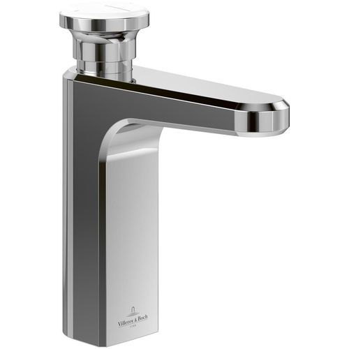 Washbasin mixer tap - TVW11700100261 - Villeroy & Boch - wall-mounted / chrome-plated brass / bathroom