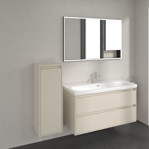Wall-mounted storage cabinet - C80200 series - Villeroy & Boch - contemporary / bathroom / gray