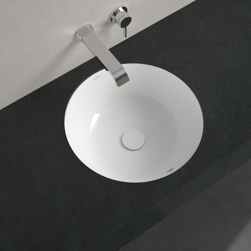 Undercounter washbasin - 5A754501 - Villeroy & Boch - ceramic / round / without hole