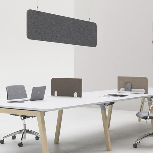 Desk mounted office divider - MUT - Mobel Línea - floor-mounted / free-standing / ceiling-mounted