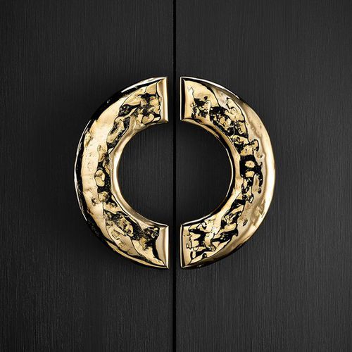 Door pull handle - BULLA S - DCG PICARDIE - brass / nickel-plated brass / brushed brass