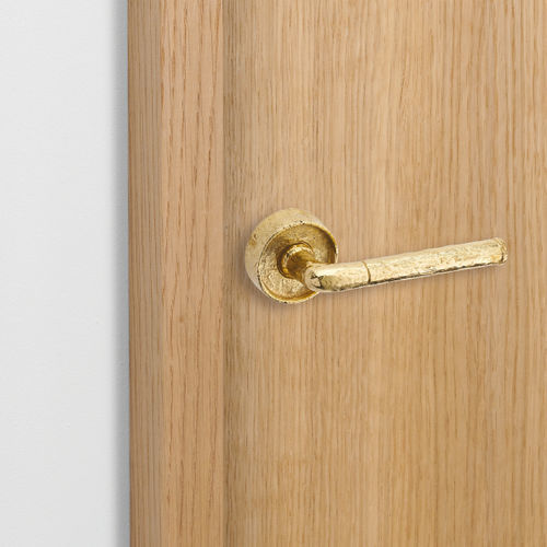 Door handle - COLUMN - DCG PICARDIE - brass / brushed brass / contemporary