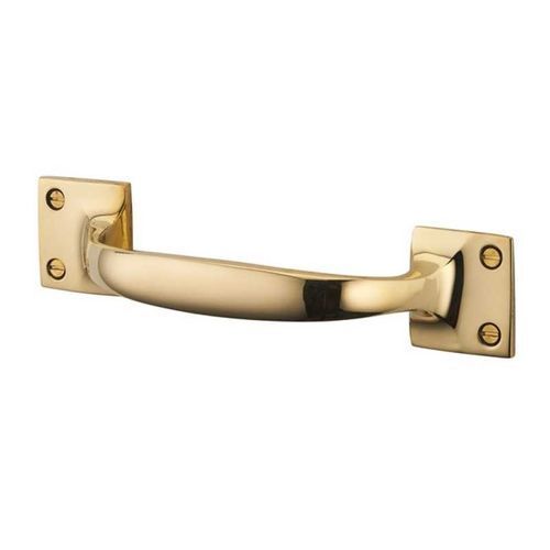 Brass furniture handle - P/184 - DCG PICARDIE - polished / brushed / aged