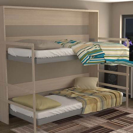 Bunk bed - NATHAN - smqrt beds - wall / single / contemporary