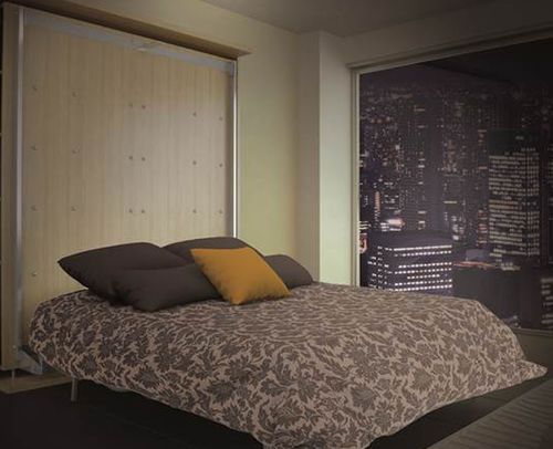 Wall bed - LMG - smqrt beds - double / contemporary / with shelf