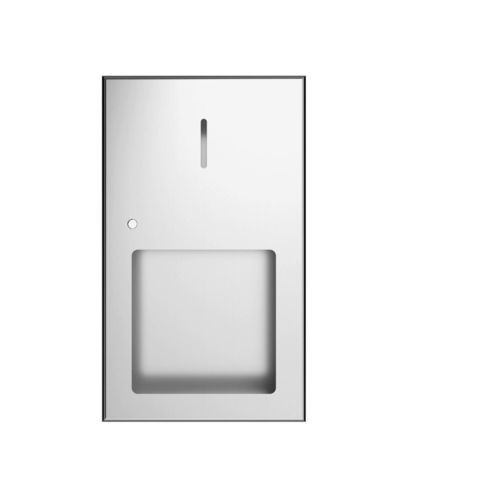 Recessed toilet paper dispenser - H160-S - Duten - stainless steel / brushed / for public washroom