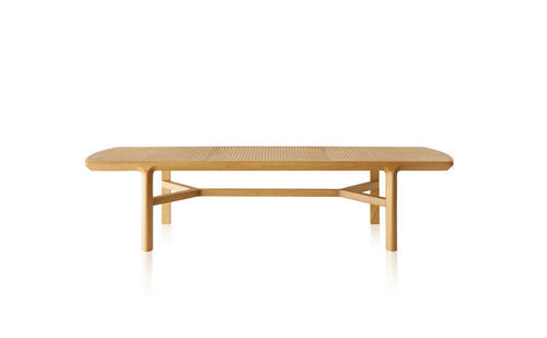 Contemporary bench - BLADE - SOLLOS - rattan