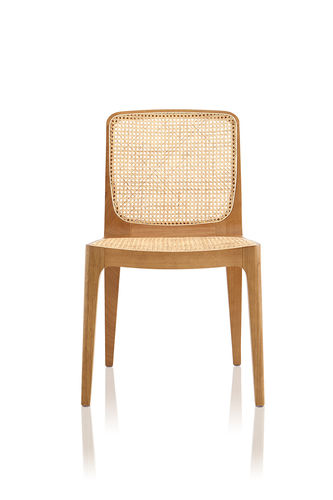 Contemporary chair - BOSSA - SOLLOS - wooden / upholstered / home