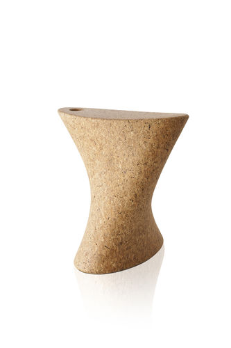 Original design stool - MARK - SOLLOS - wooden / solid wood