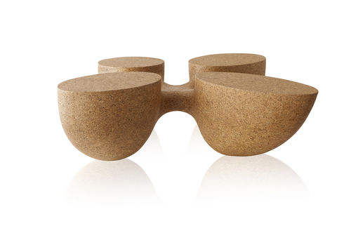 Contemporary coffee table - ROOTS - SOLLOS - solid wood / round / home