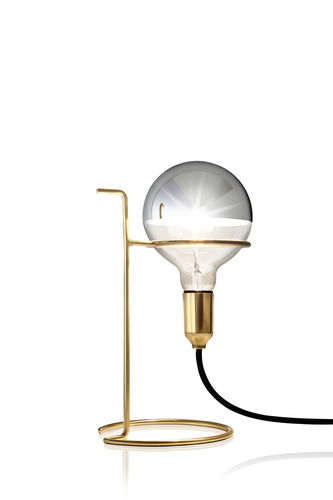 Table lamp - ALBERT - SOLLOS - chromed metal / brass / contemporary