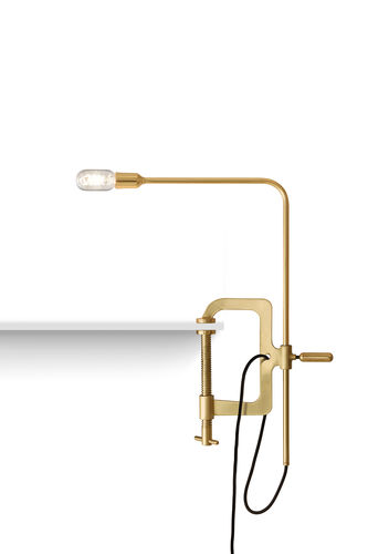Table lamp - GRAMP - SOLLOS - brass / contemporary / corded