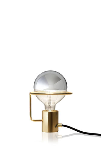 Table lamp - LUX - SOLLOS - chromed metal / brass / contemporary
