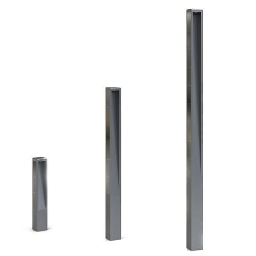 Garden bollard light - Solar Post - The solar range - urban / contemporary / stainless steel