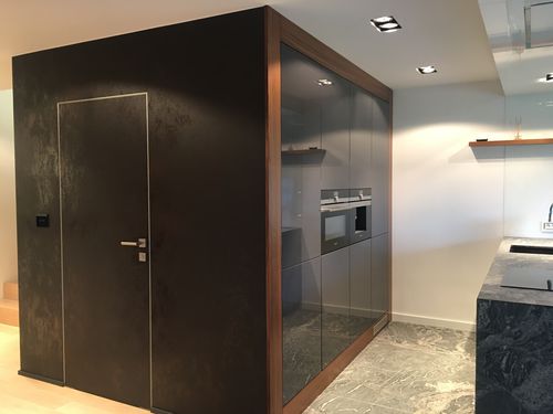 Interior door - TILES - ZEROMUR Perfect Doors - aluminum / swing / contemporary