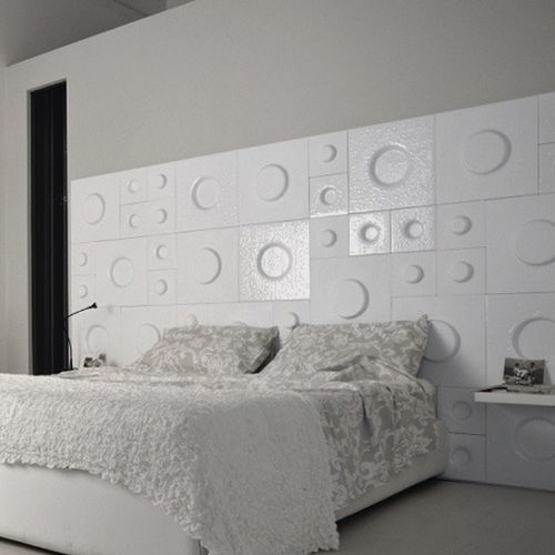 Murano glass tile - WHITE - D.I. Più srl - ANDRETTO DESIGN - polished / indoor / wall