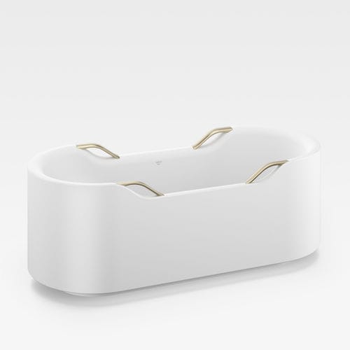 Oval bathtub - A24844800C - Armani / Roca - freestanding / for homes / professional