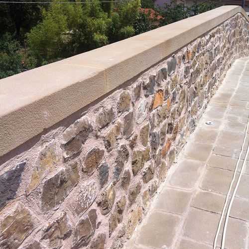 Stone wall coping - Eurocave SNC - for garden enclosures