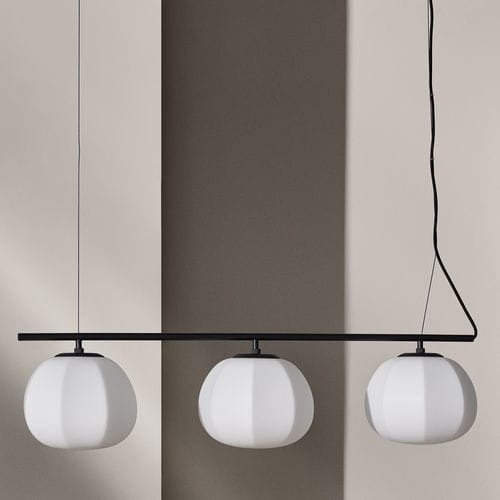 Pendant lamp - PERSIMON - Fogia - glass / opal / contemporary
