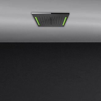 Ceiling-mounted shower head - 57827 - GESSI SPA - square / rain / with chromotherapy
