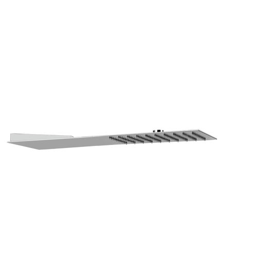 Wall-mounted shower head - 33061 - GESSI SPA - rectangular / rain