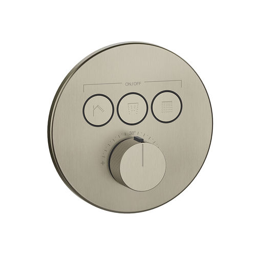 Shower mixer tap - 38716 - GESSI SPA - wall-mounted / thermostatic / chromed metal