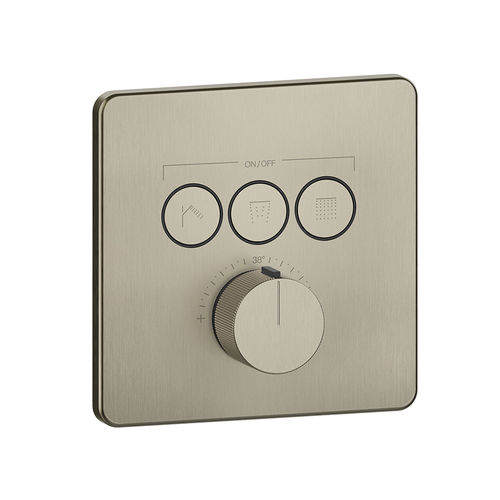 Shower mixer tap - 38719 - GESSI SPA - wall-mounted / thermostatic / chromed metal