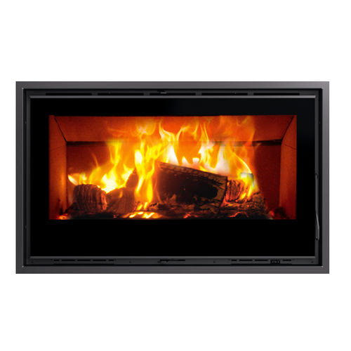 Wood-burning fireplace - I-100 - Carbel - built-in / wall / Single-sided