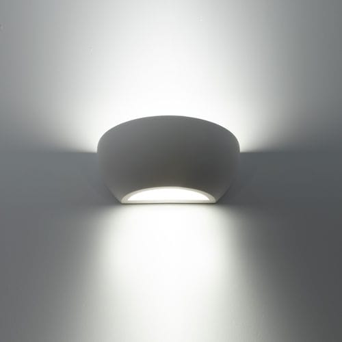 Contemporary wall light - XGESS  - Arelux - indoor / gypsum / cube-shaped