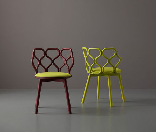 Contemporary chair - GERLA - Very Wood - indoor / ash / fabric