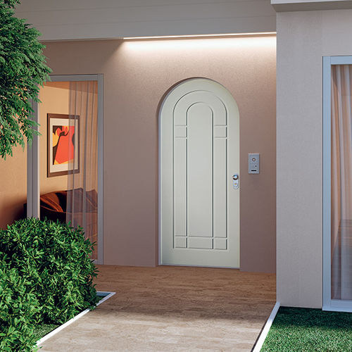 Arched door - Opentech  - Di.Bi. Porte Blindate - entry / wooden / aluminum