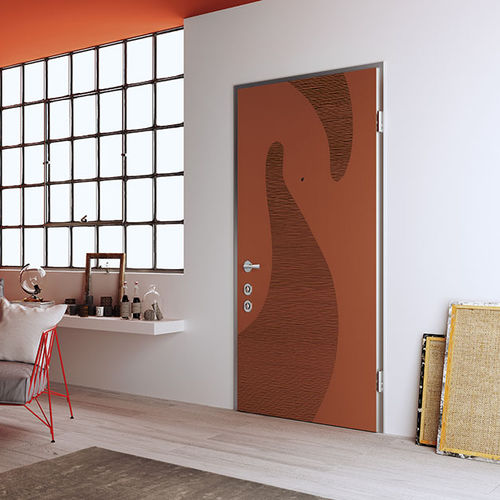 Entry door - Meccanya - Di.Bi. Porte Blindate - galvanised steel / swing / contemporary