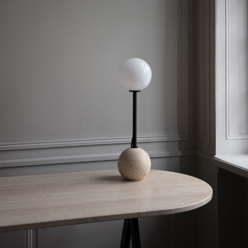 Table lamp - BOXER - Friends & Founders - metal / glass / contemporary