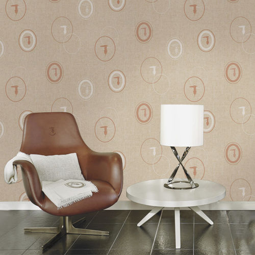Traditional wallpaper - TRUSSARDI : 002 - Zambaiti - vinyl / patterned / fabric look