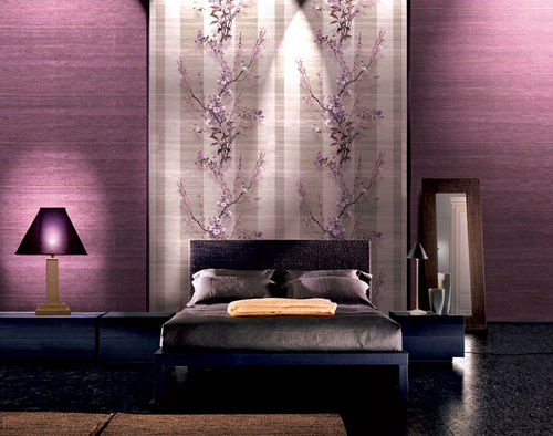 Traditional wallpaper - MURELLA 100 : FOTO1_UCCELLINI - Zambaiti - vinyl / floral / 3D effect