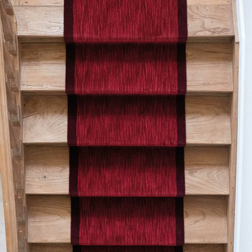 Contemporary rug - VISA FLAMMÉ - Louis De Poortere - striped / plain / polyamide